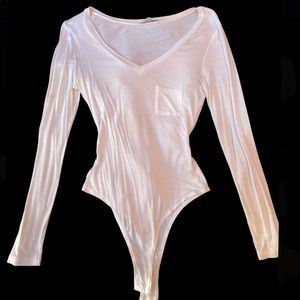 White Long Sleeve Body Suit